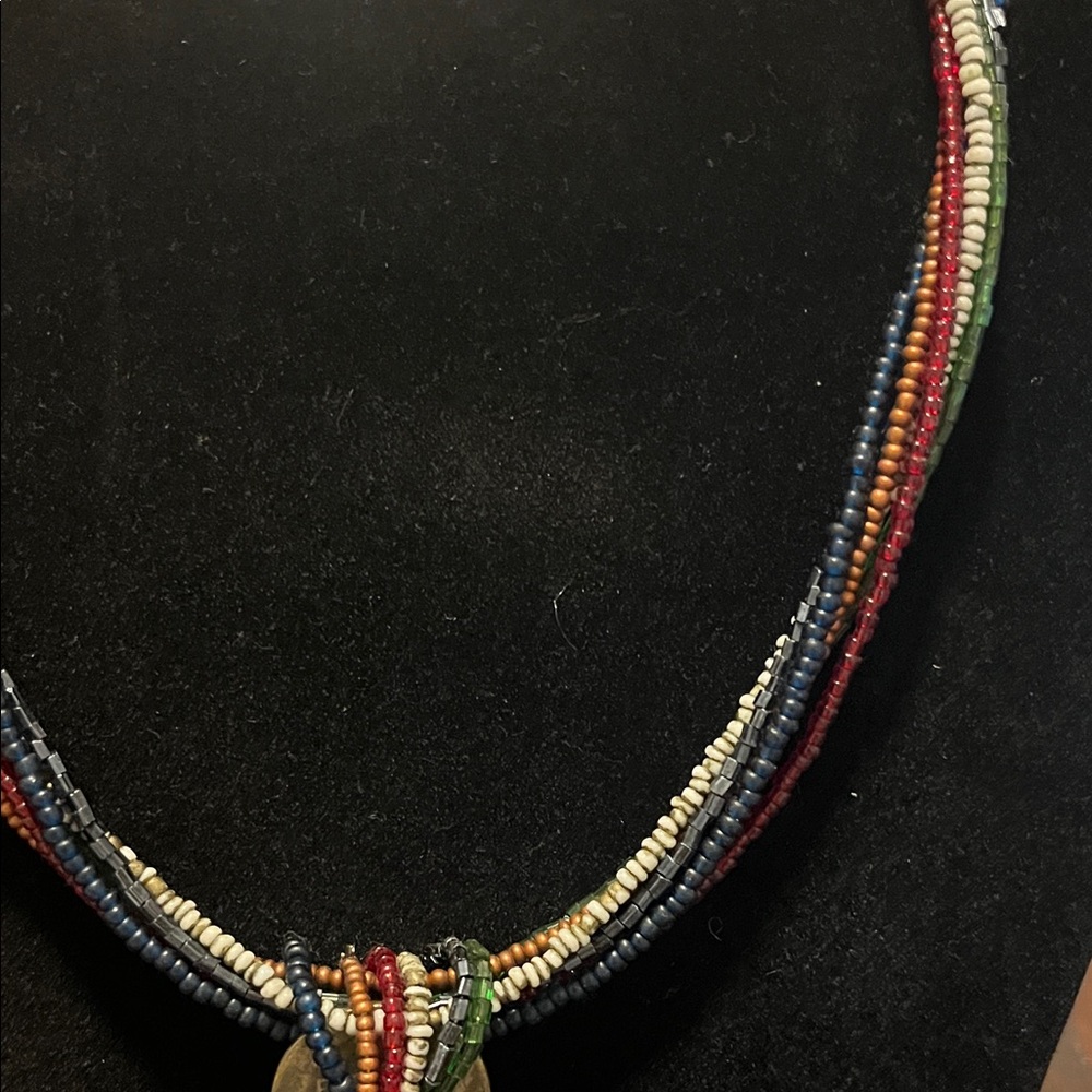 Chico’s Multistrand Beaded Statement Necklace - image 4